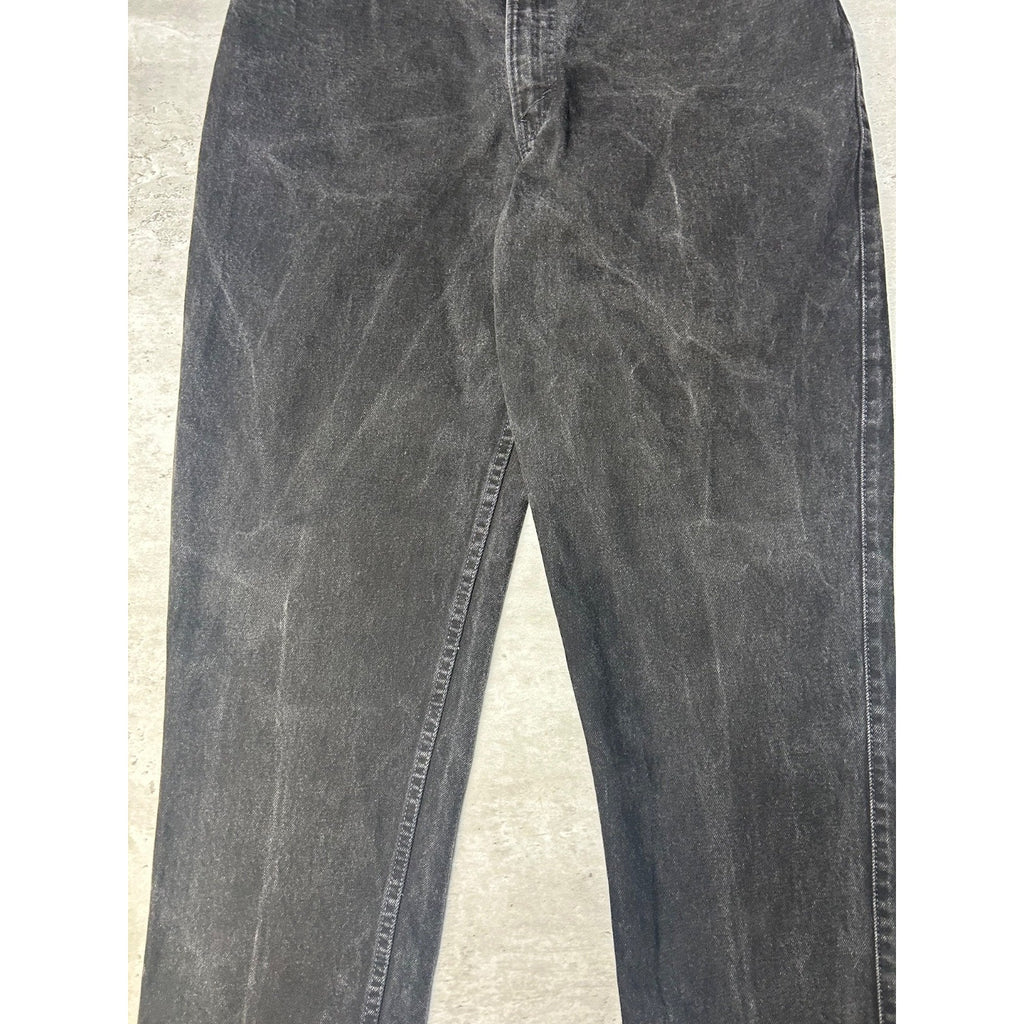 Vintage Levis 545 Brown Tab Loose Fit Black Denim Pants Size 36