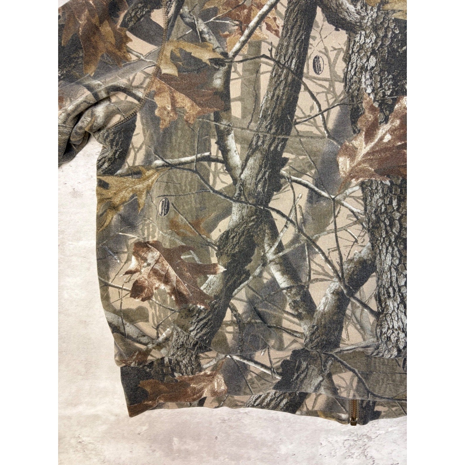 Vintage Outfitters Ridge Realtree Hardwoods Reversible Hooded Sweatshirt Size XL