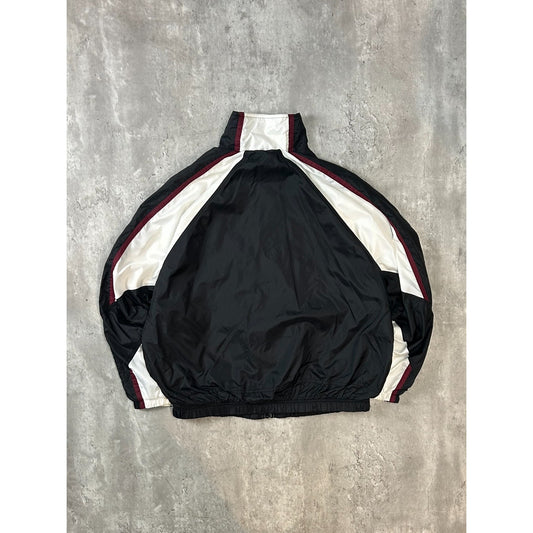 Vintage 90s Nike Embroidered Swoosh Nylon Full Zip Windbreaker Jacket Size Large