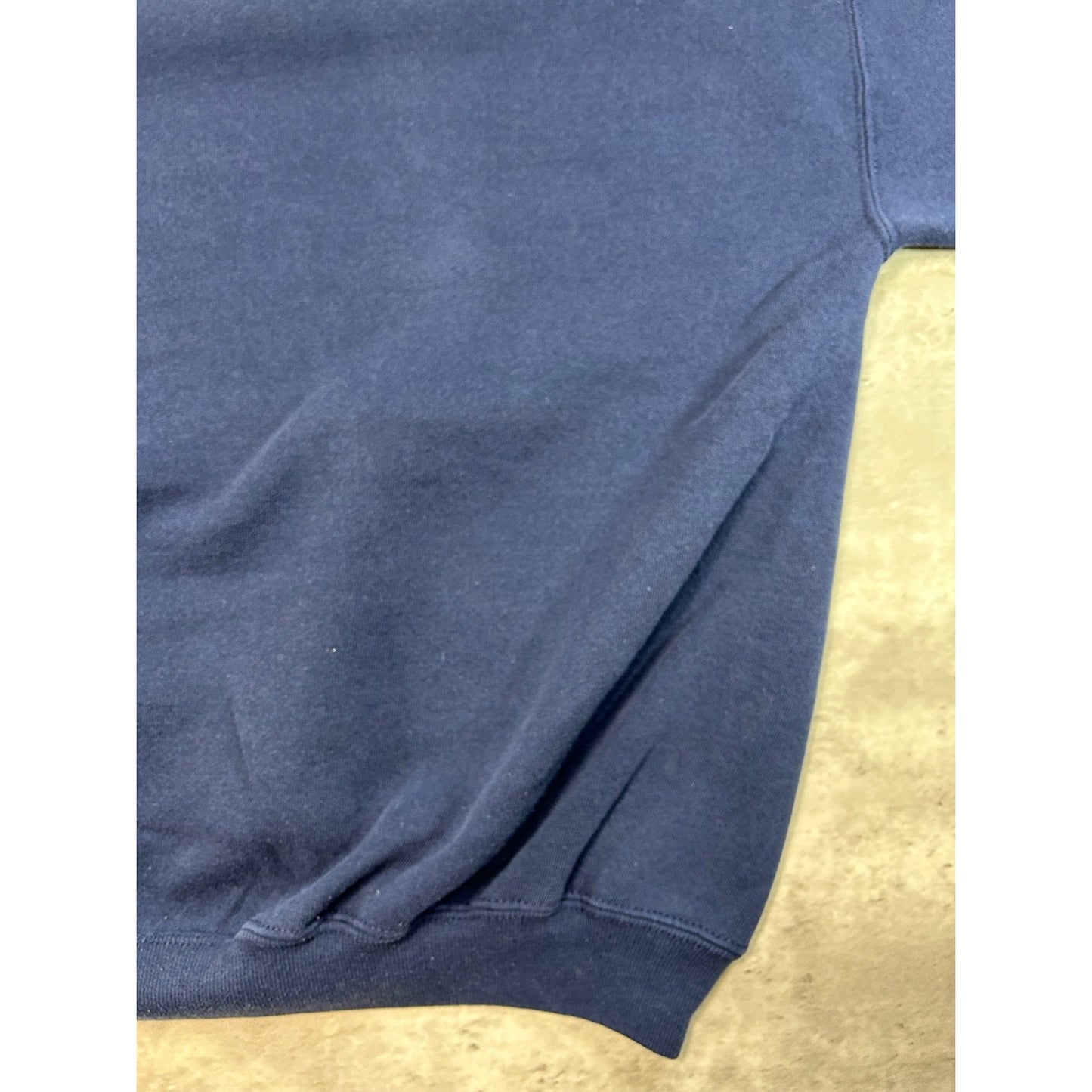 Vintage 90s Blank Pullover Hooded Sweatshirt Size XL Navy Blue