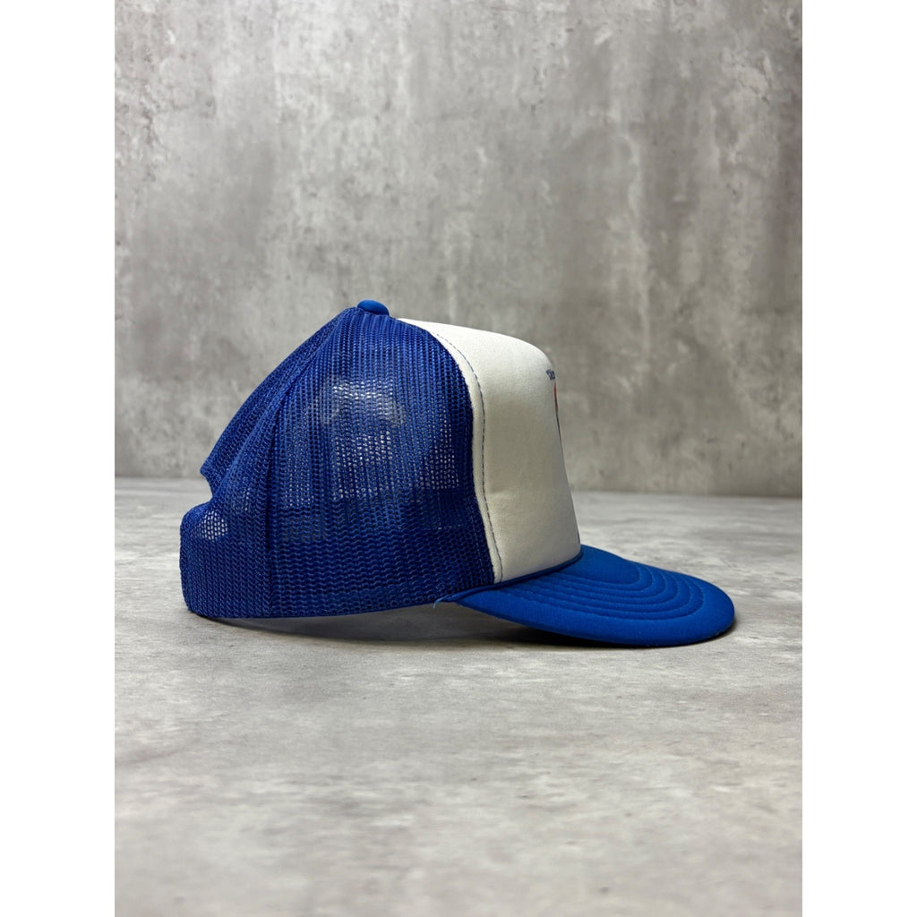 Vintage 90s Citizen Ship 001 Landed On My Property Trucker Snapback Hat OSFA