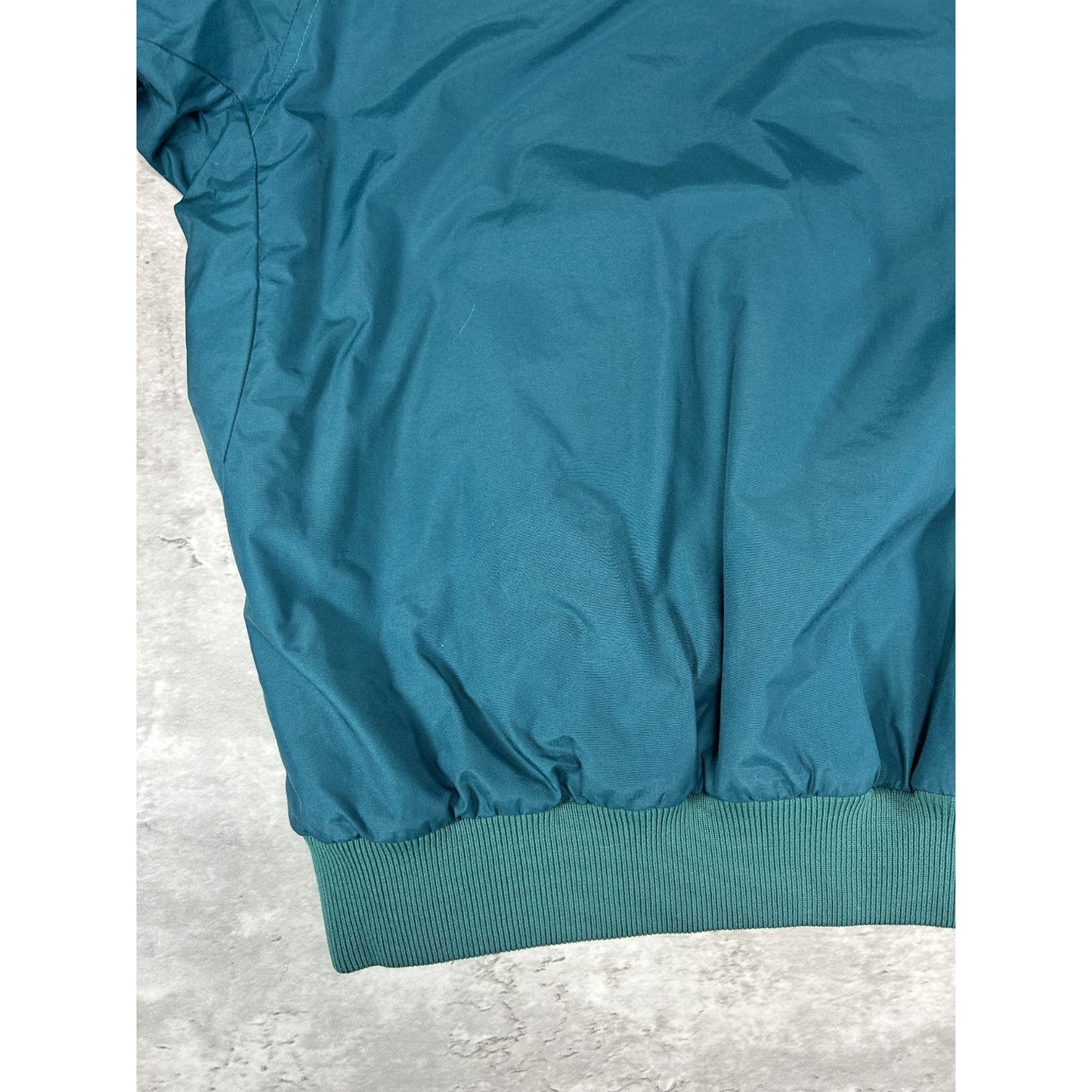 Vintage 90s Columbia Fleece Lined Nylon Full Zip Bomber Jacket Size Large Blue
