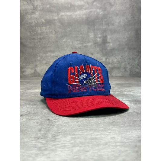 Vintage 90s New York Giants NFL Embroidered Spell Out Football Snapback Hat OSFA
