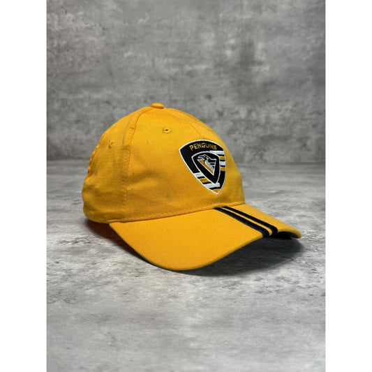 Vintage 90s Pittsburgh Penguins NHL Embroidered Logo Hockey Strapback Hat OSFA