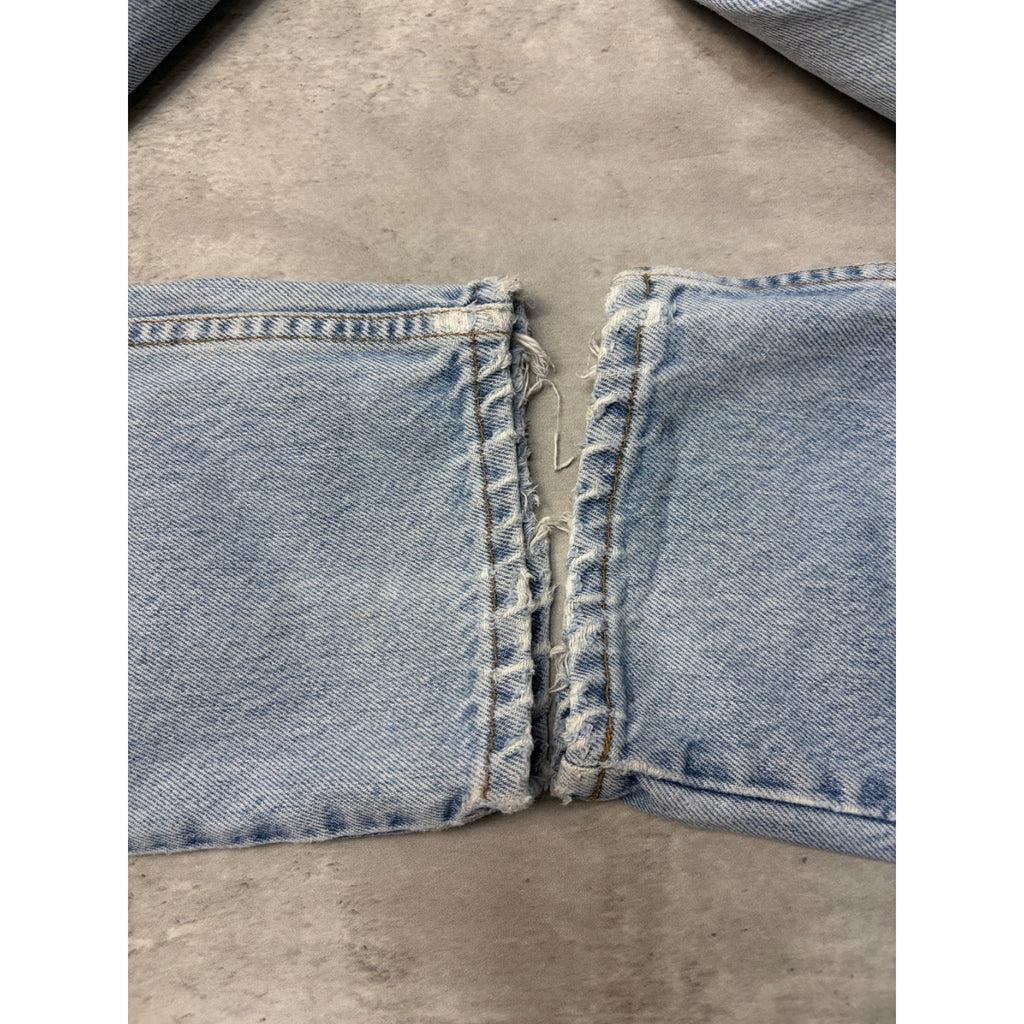 Vintage Levis 512 Red Tab Slim Fit Light Wash Denim Pants Size 33