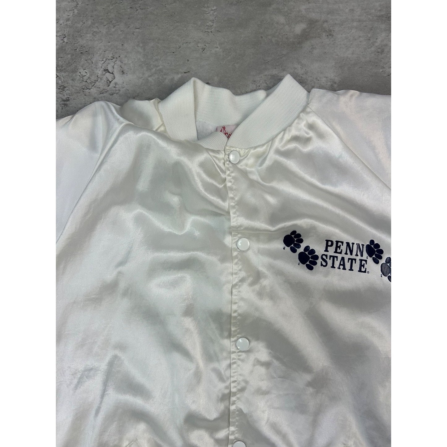 Vintage 80s/90s Penn State Nittany Lions NCAA Satin Bomber Jacket Size 2XL
