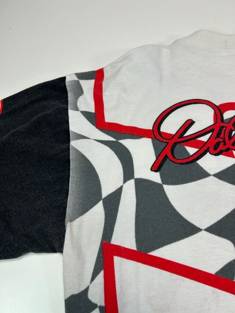 Vtg 90s Dale Earnhardt #3 The Intimidator Nascar AOP Graphic T-Shirt Sz Large