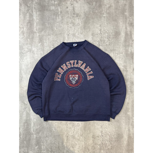Vintage 90s Pennsylvania University NCAA Collegiate Crest Sweatshirt Size Large
