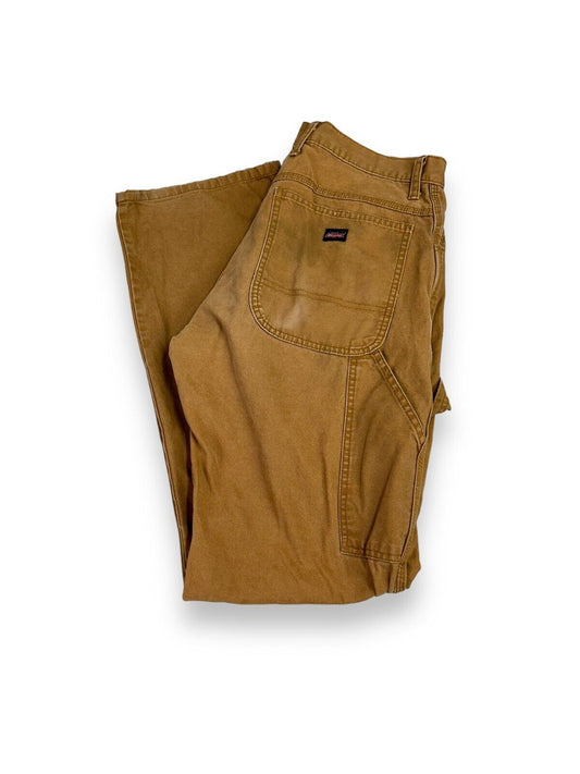 Vintage Dickies Canvas Workwear Carpenter Pants Size 32 Brown