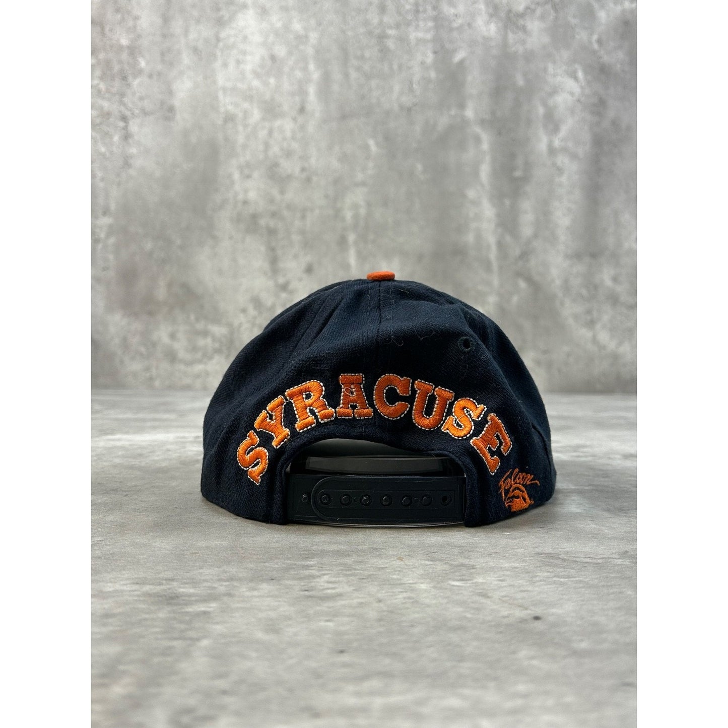 Vintage 90s Syracuse Orangemen NCAA Embroidered Spellout Snapback Hat OSFA