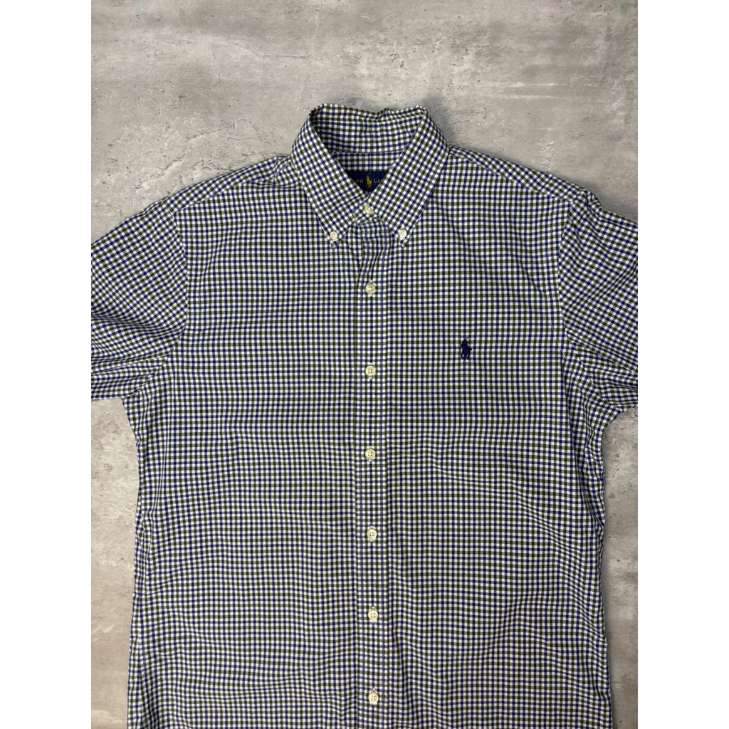 Vintage Polo Ralph Lauren Embroidered Pony Button Up Shirt Size Small
