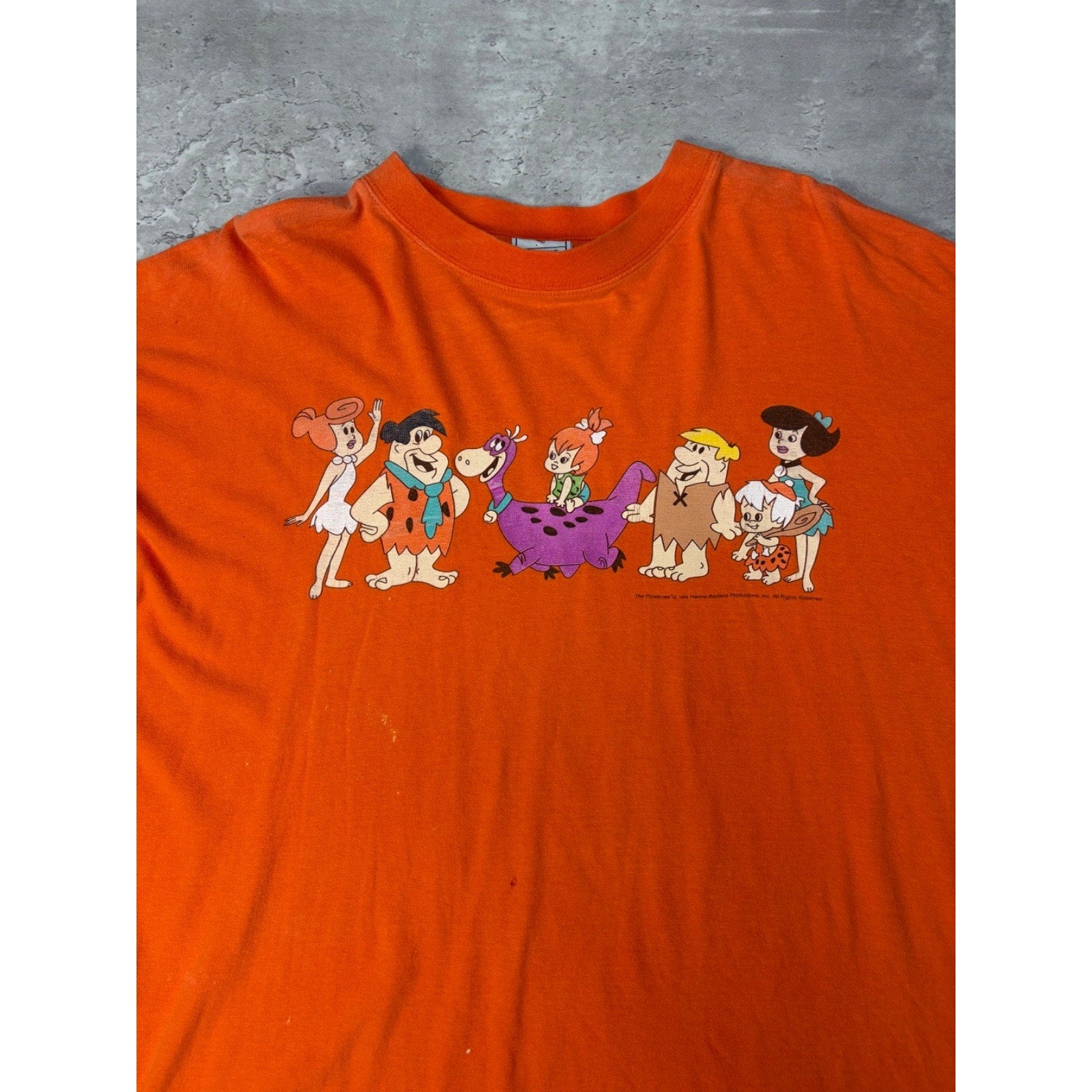 Vintage 1993 Flintstones Cartoon Character Graphic Tv Show Promo T-Shirt Size XL