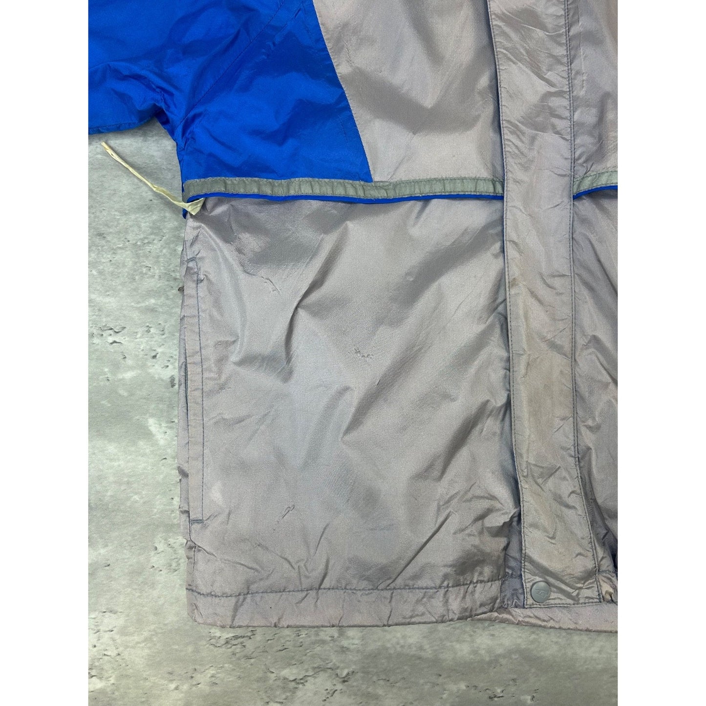 Vintage 80s/90s Nike Two Tone Full Zip Nylon Windbreaker Jacket Size Medium