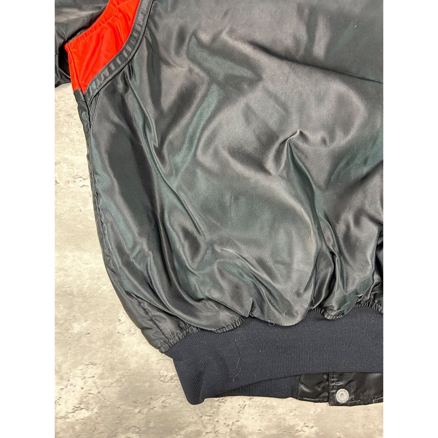 Vintage 90s Cincinnati Bengals NFL Starter Satin Bomber Jacket Size XL