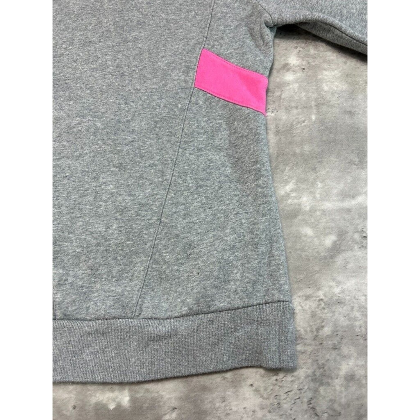 Vintage Womens Nike Embroidered Swoosh Two Tone Full Zip Hooded Sweatshirt Size Small
