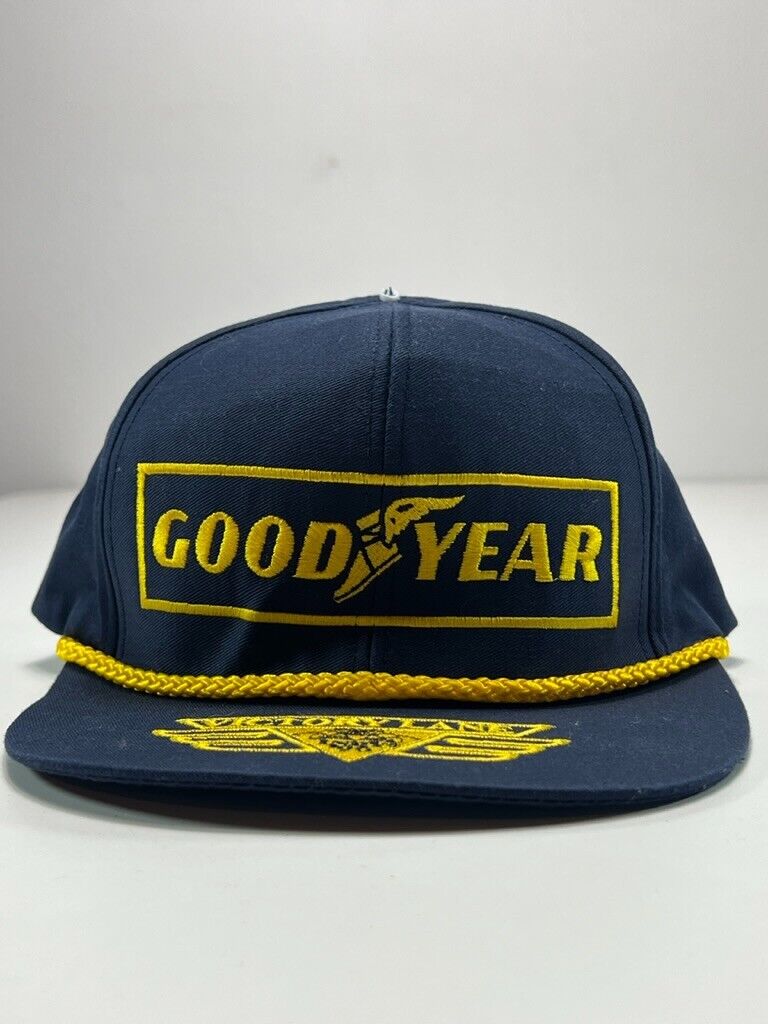 Vintage 1996 Goodyear Racing Embroidered Logo Snapback Hat OSFA 90s