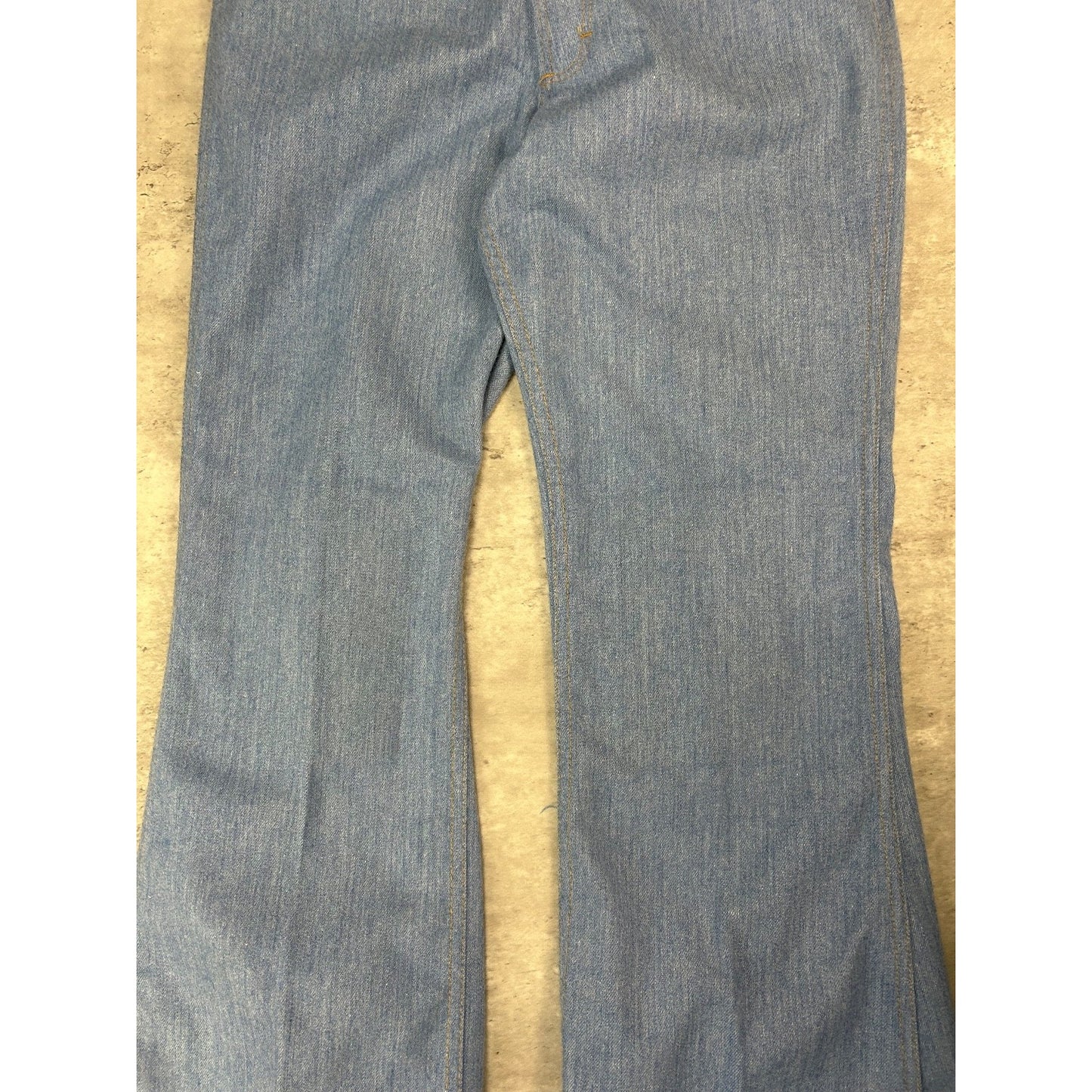Vintage 70s/80s Toughskins Medium Wash Denim Flared Pants Size 31