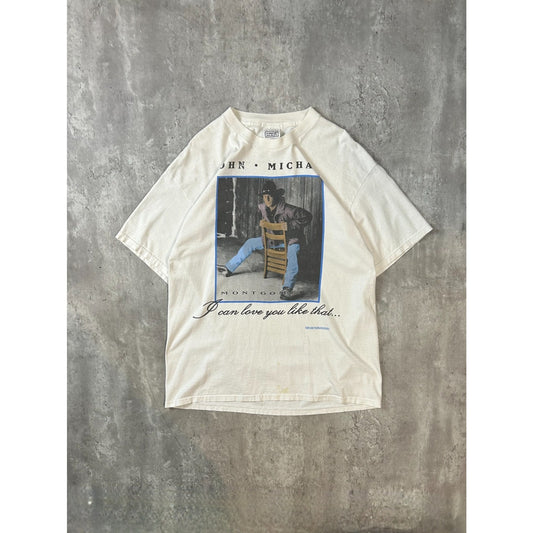 Vintage 1995 John Michael Country Music Portrait Graphic Tour T-Shirt Size XL