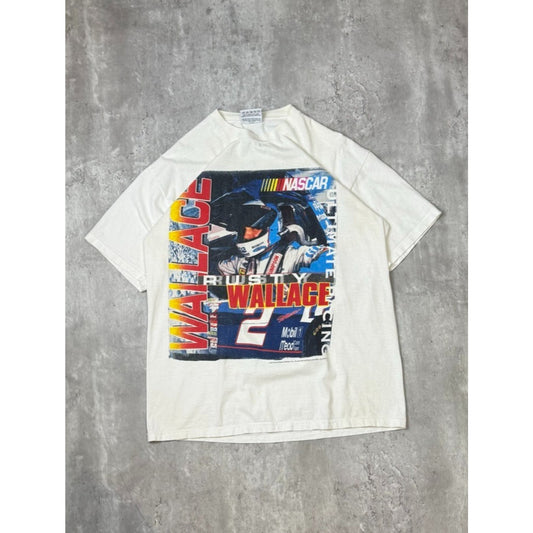 Vintage 90s Rusty Wallace Ultimate Racing Nascar Graphic T-Shirt Size Large