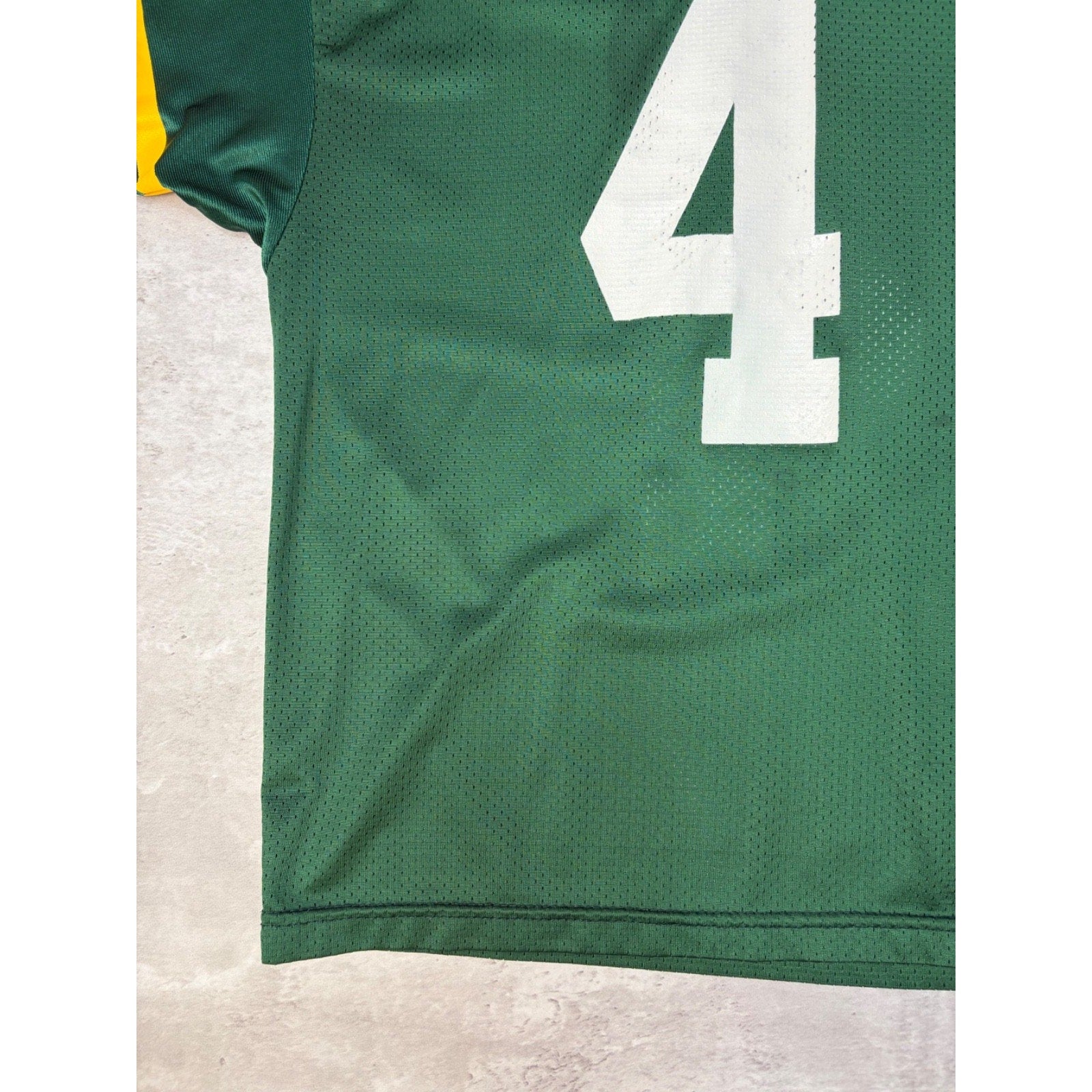 Vintage Brett Favre #4 Green Bay Packers NFL Football Jersey Size Large YOUTH