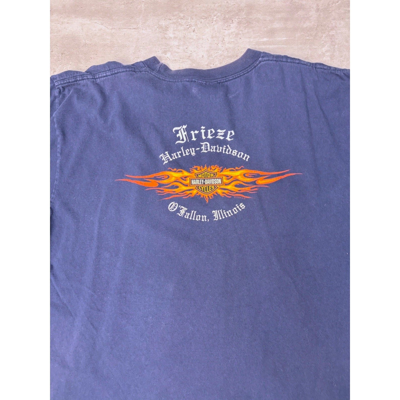 Vintage 2007 Harley Davidson Emblem Graphic Spellout T-Shirt Size XL