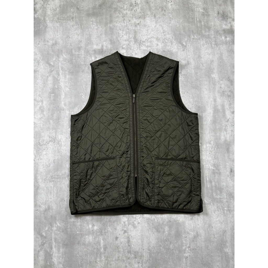 Vintage Barbour Polarquilt Quilted Reversible Vest Size XL