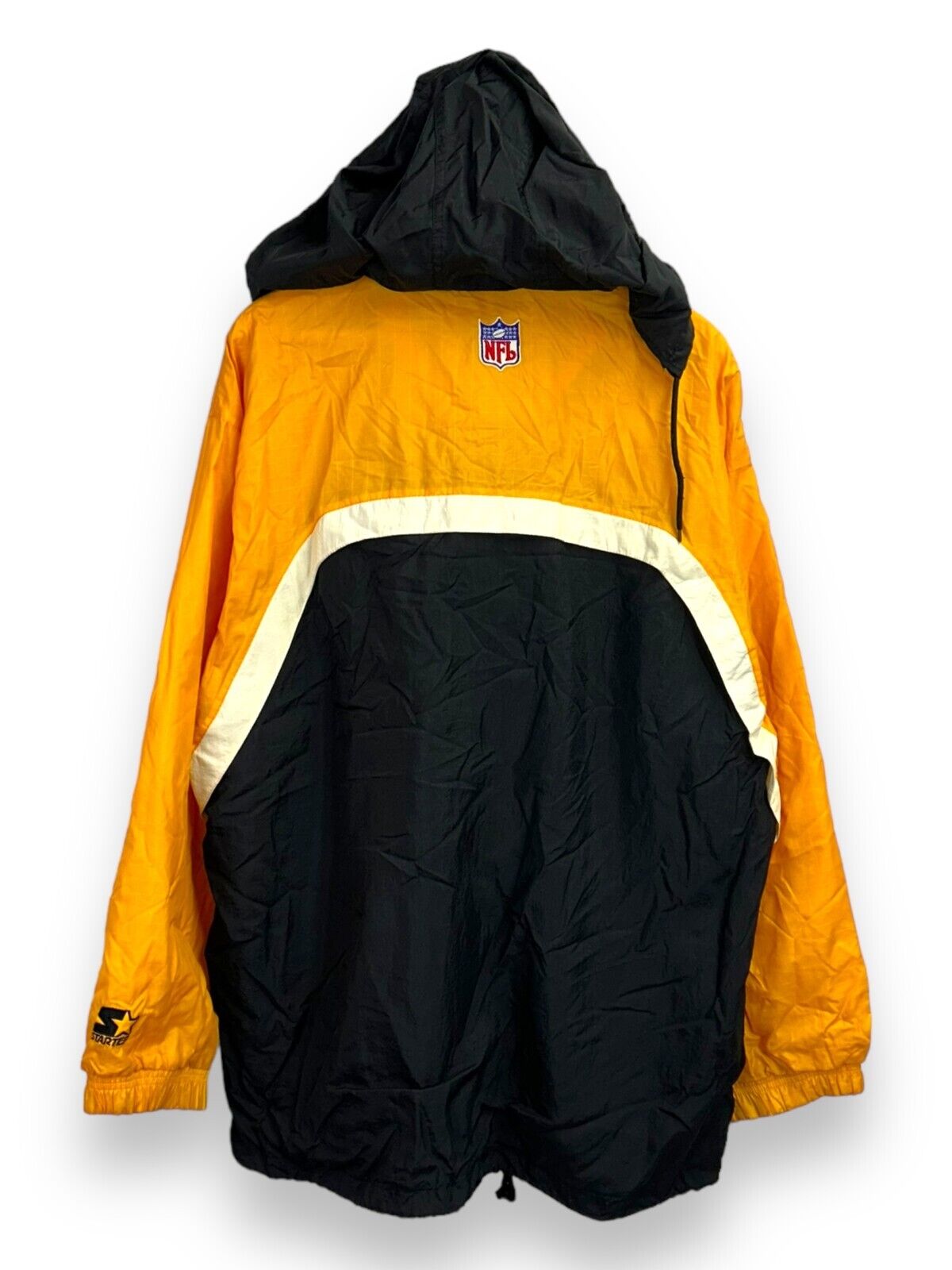 Vintage 90s Pittsburgh Steelers NFL Embroidered Starter Windbreaker Jacket Sz XL