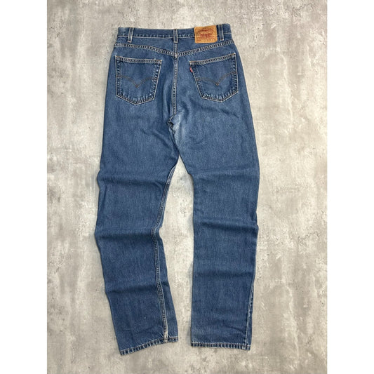Vintage 90s Levis 505 Red Tab Dark Wash Denim Pants Size 32