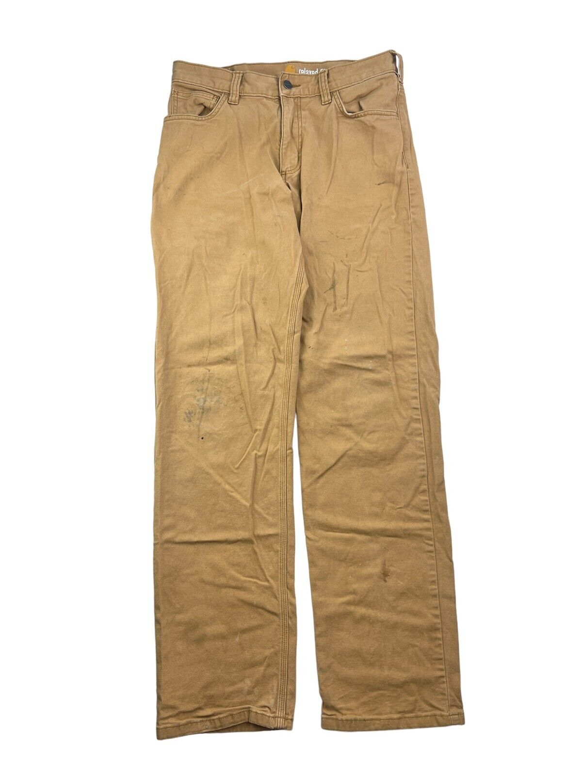 Carhartt Relaxed Fit Canvas Workwear Five Pocket Pants Size 30 Beige