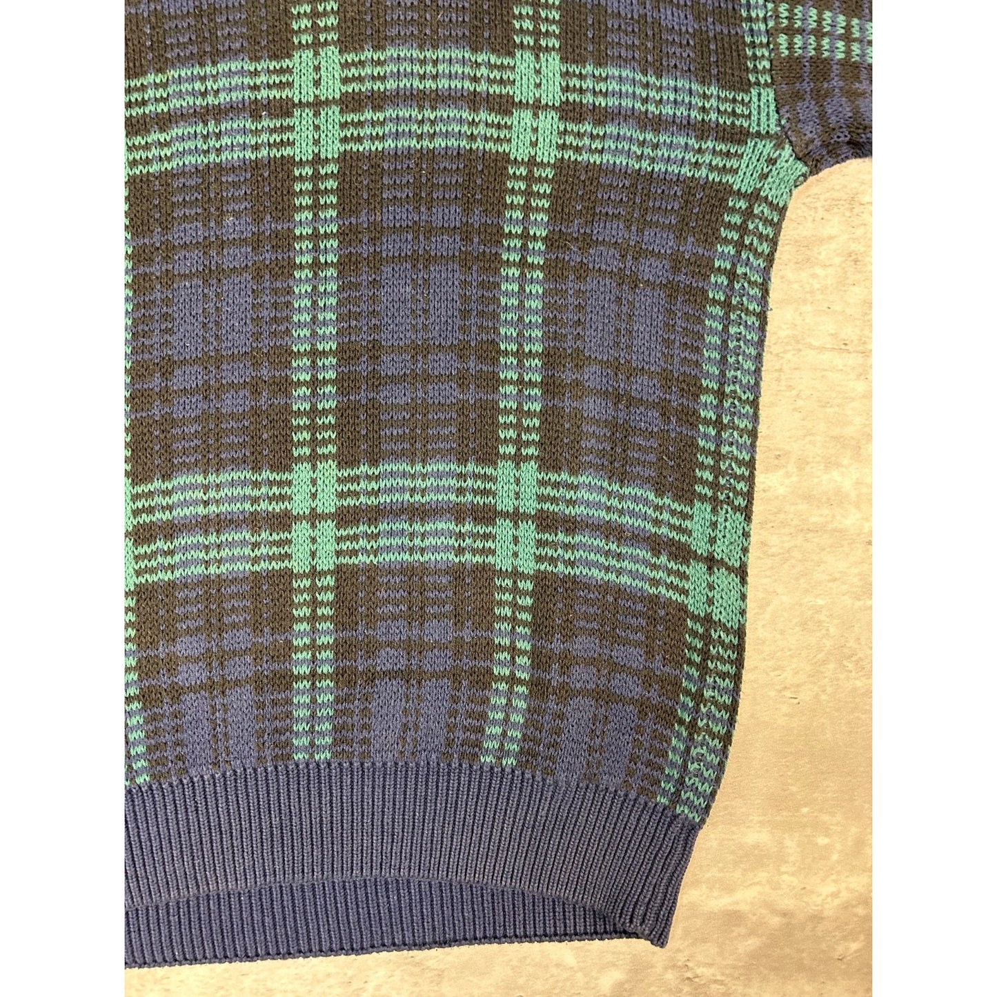 Vintage Gap Plaid Pattern Multicolour Knit Sweater Size Large