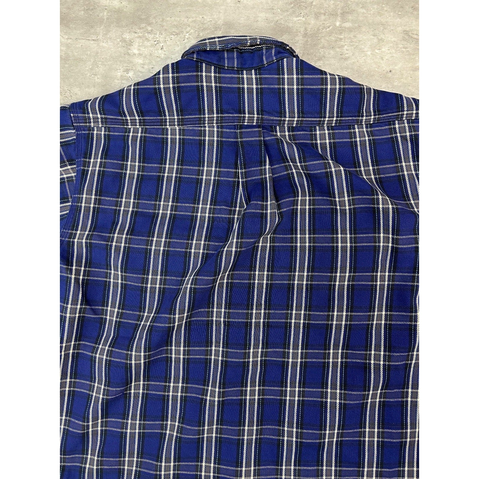 Vintage Carhartt Plaid Double Pocket Workwear Long Sleeve Button Up Shirt Large