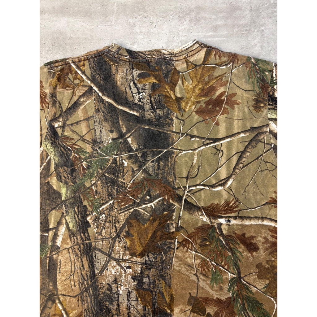 Vintage Liberty Realtree AP Hunting Camo T-Shirt Size Large