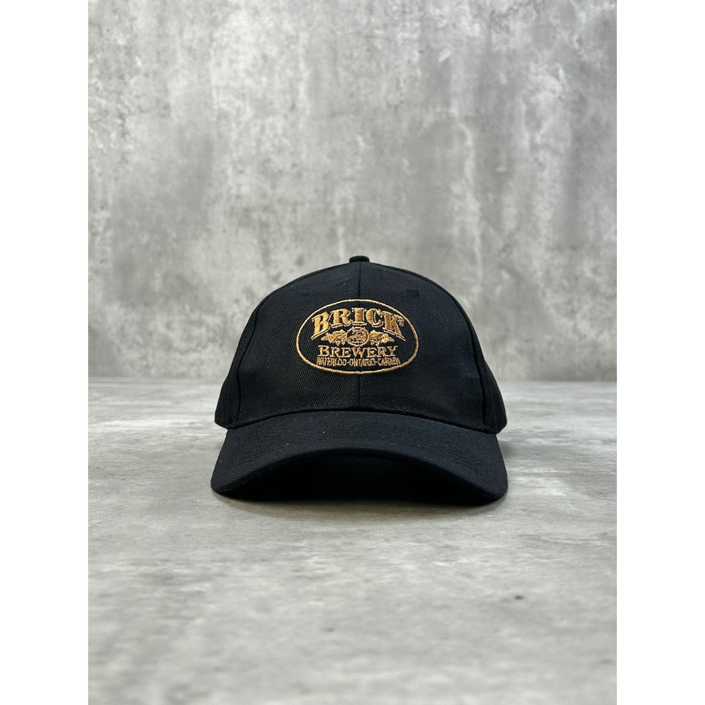Vintage Brick Brewery Embroidered Spellout Beer Promo Strapback Hat OSFA