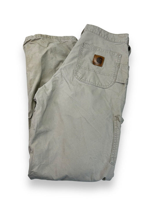 Vintage Carhartt Canvas Work Wear Carpenter Pants Size 31W Tan