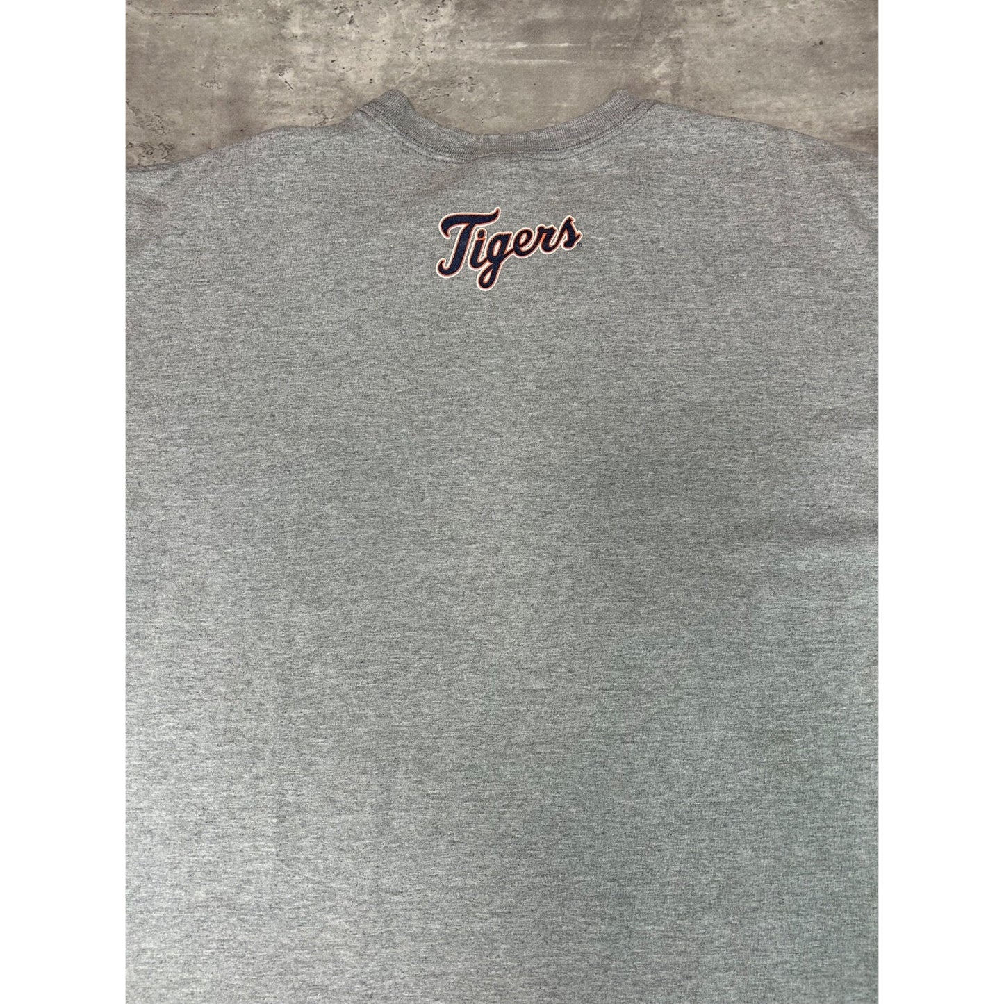 Vintage Detroit Tigers MLB Nike Middle Swoosh Spellout T-Shirt Size XL
