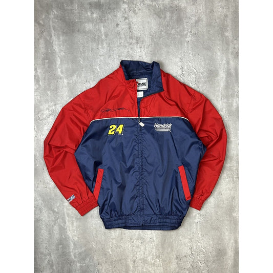 Vintage Jeff Gordon #24 Nascar Embroidered Full Zip Windbreaker Jacket Sz Medium