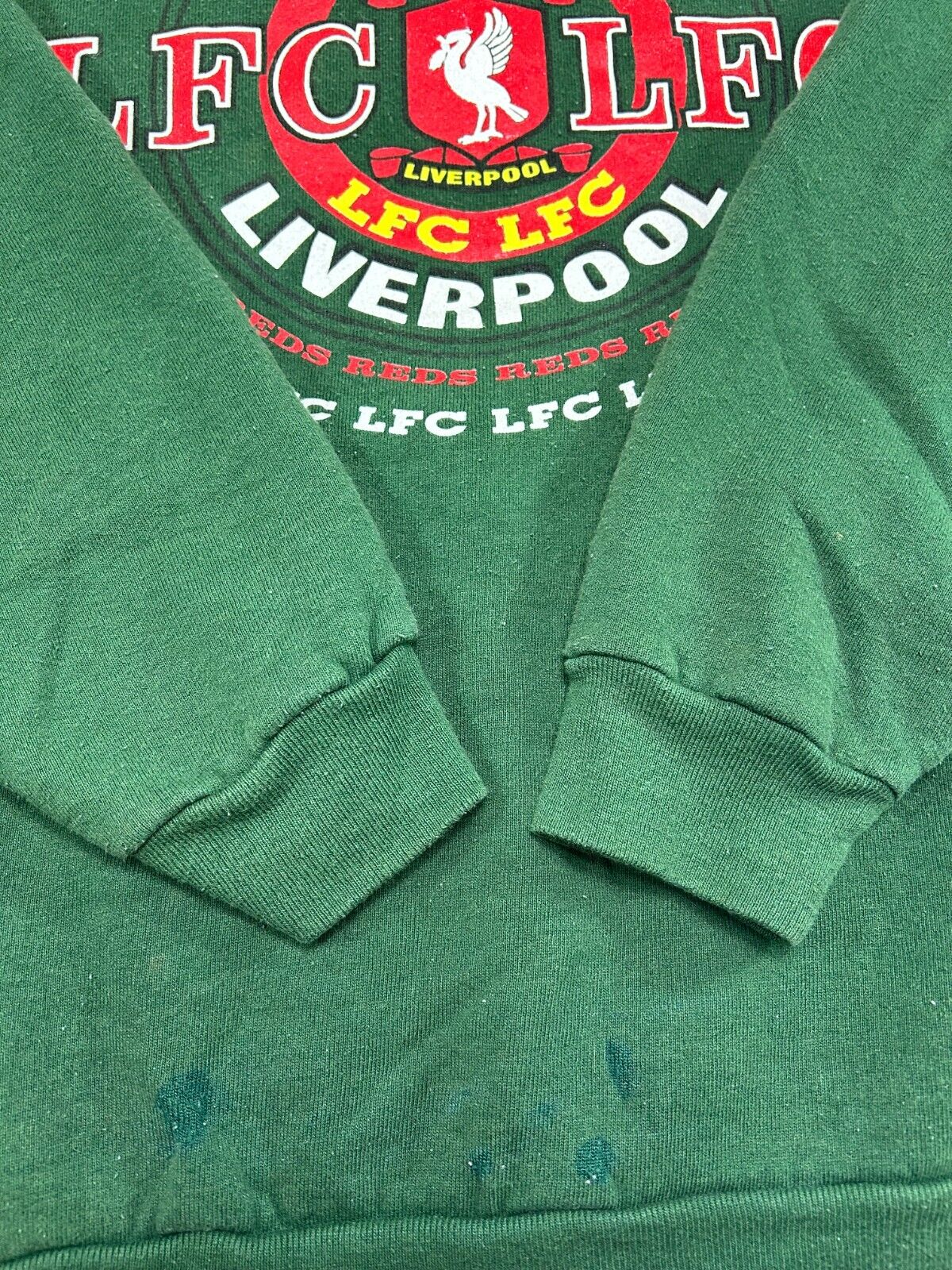 Vintage 80s/90s Liverpool Reds LFC Crest Graphic Soccer Sweatshirt Size XL