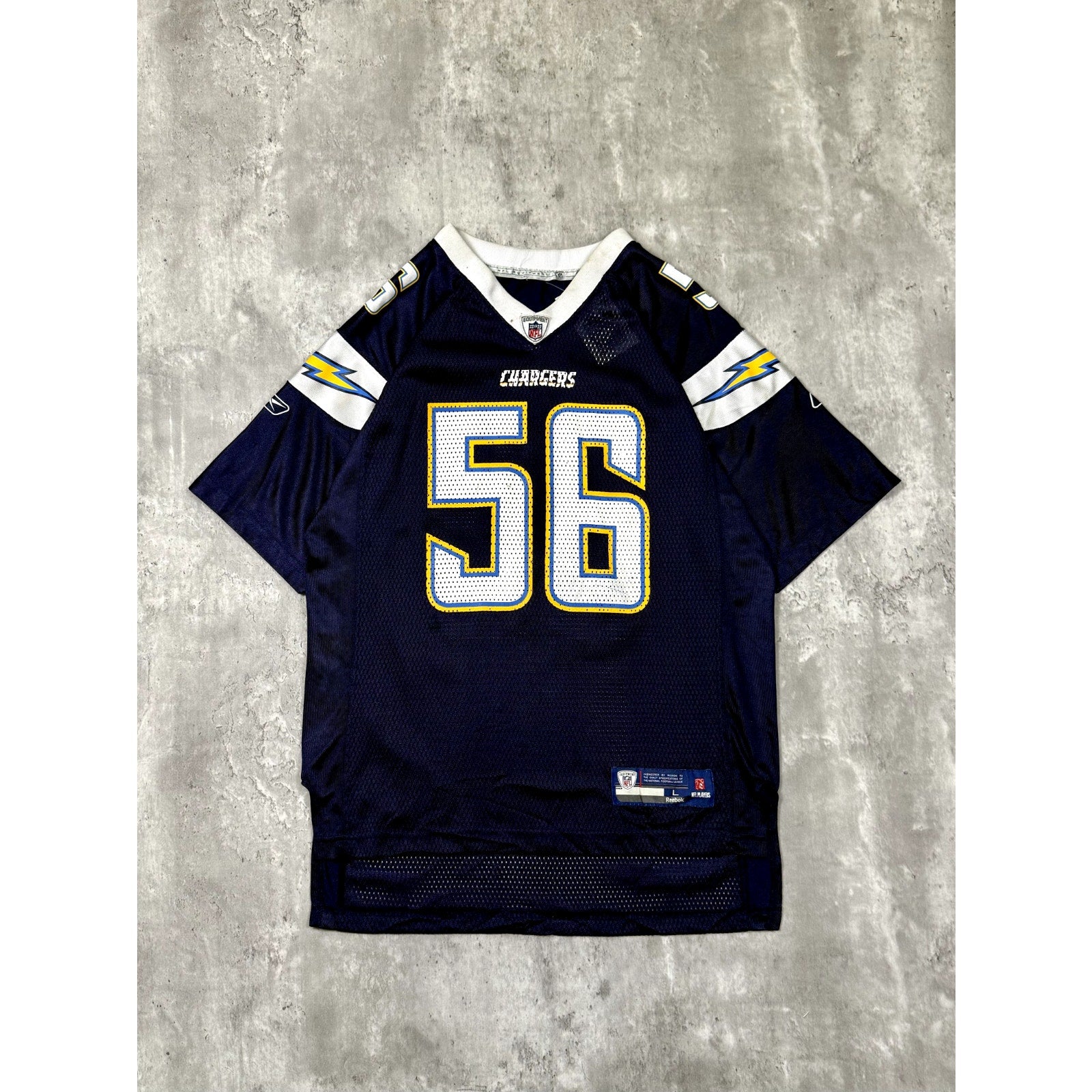 Vintage Shawne Merriman #56 San Diego Chargers NFL Reebok Jersey Sz Large YOUTH