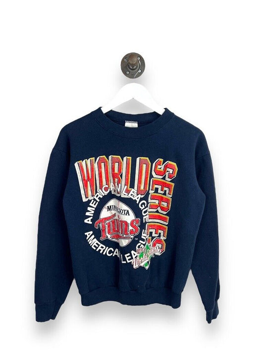 Vintage 1991 Minnesota Twins MLB World Series Graphic Sweatshirt Size Medium 90s