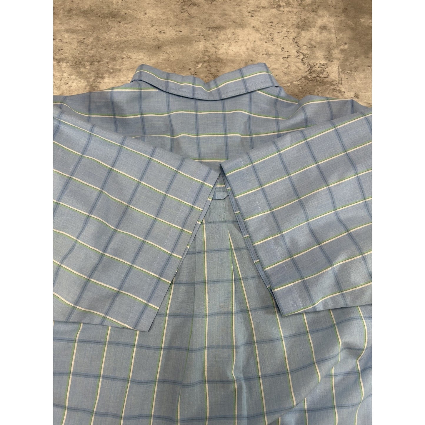 VTG 80s Levis Silver Label Checkered Reworked Cropped Button Up Shirt Sz Medium