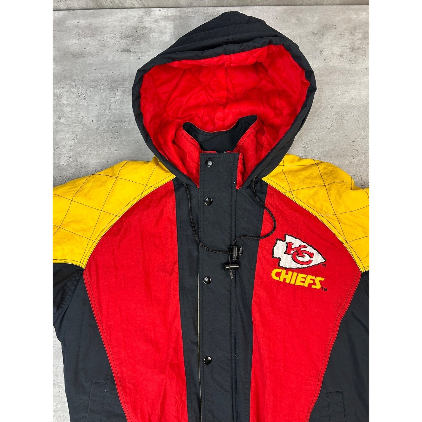 Vintage 90s Kansas City Chiefs NFL Embroidered Insulated Starter Jacket Medium