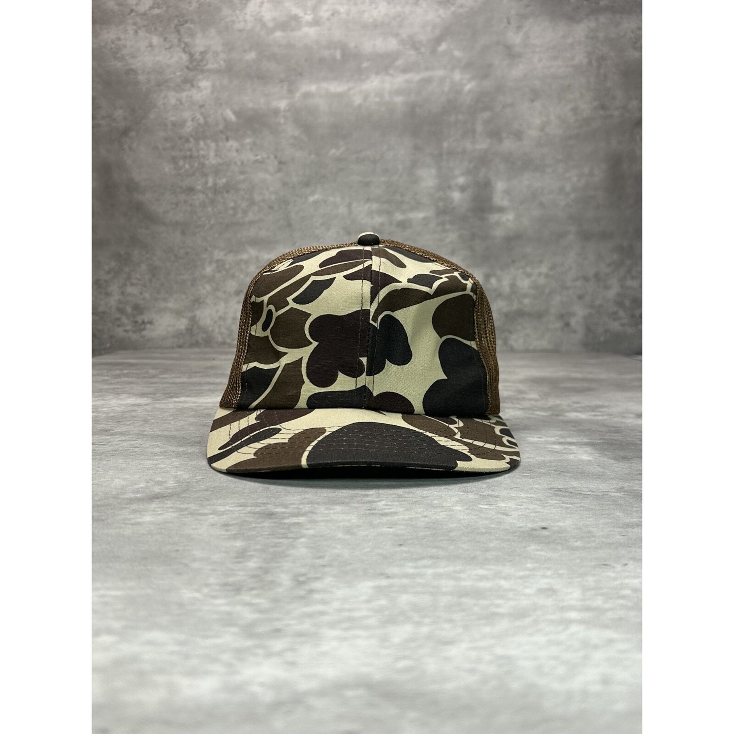 Vintage 80s/90s Duck Camo Hunting Trucker Snapback Hat OSFA