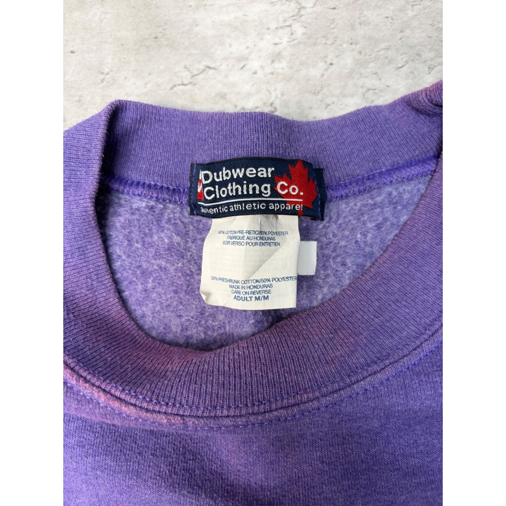 Vintage 90s Western Mustangs NCAA Embroidered Spellout Sweatshirt Size Medium