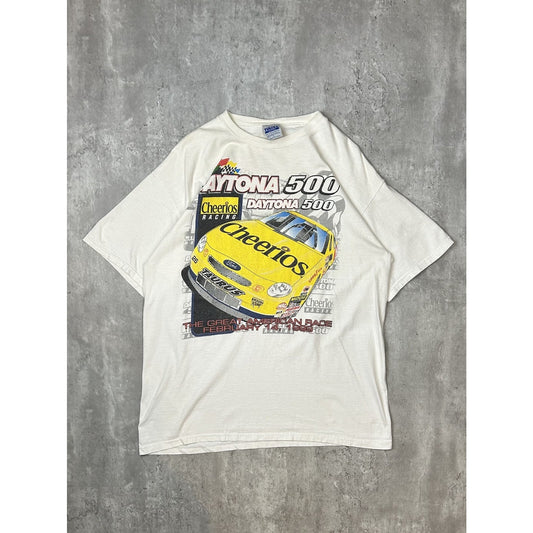 Vintage 1999 Daytona 500 Nascar Great American Race Cheerios T-Shirt Size Large