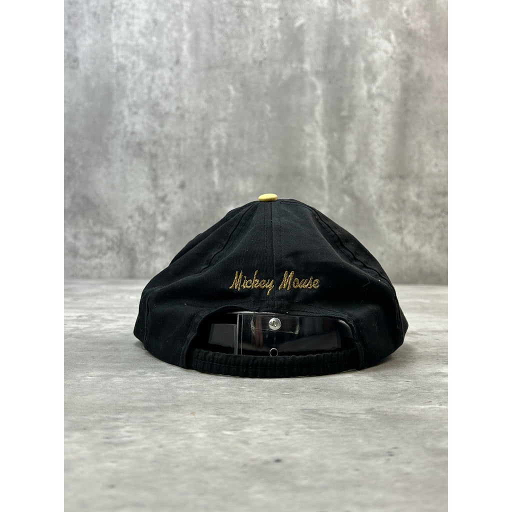Vintage 90s Disney Mickey Mouse Embroidered Cartoon Character Strapback Hat OSFA