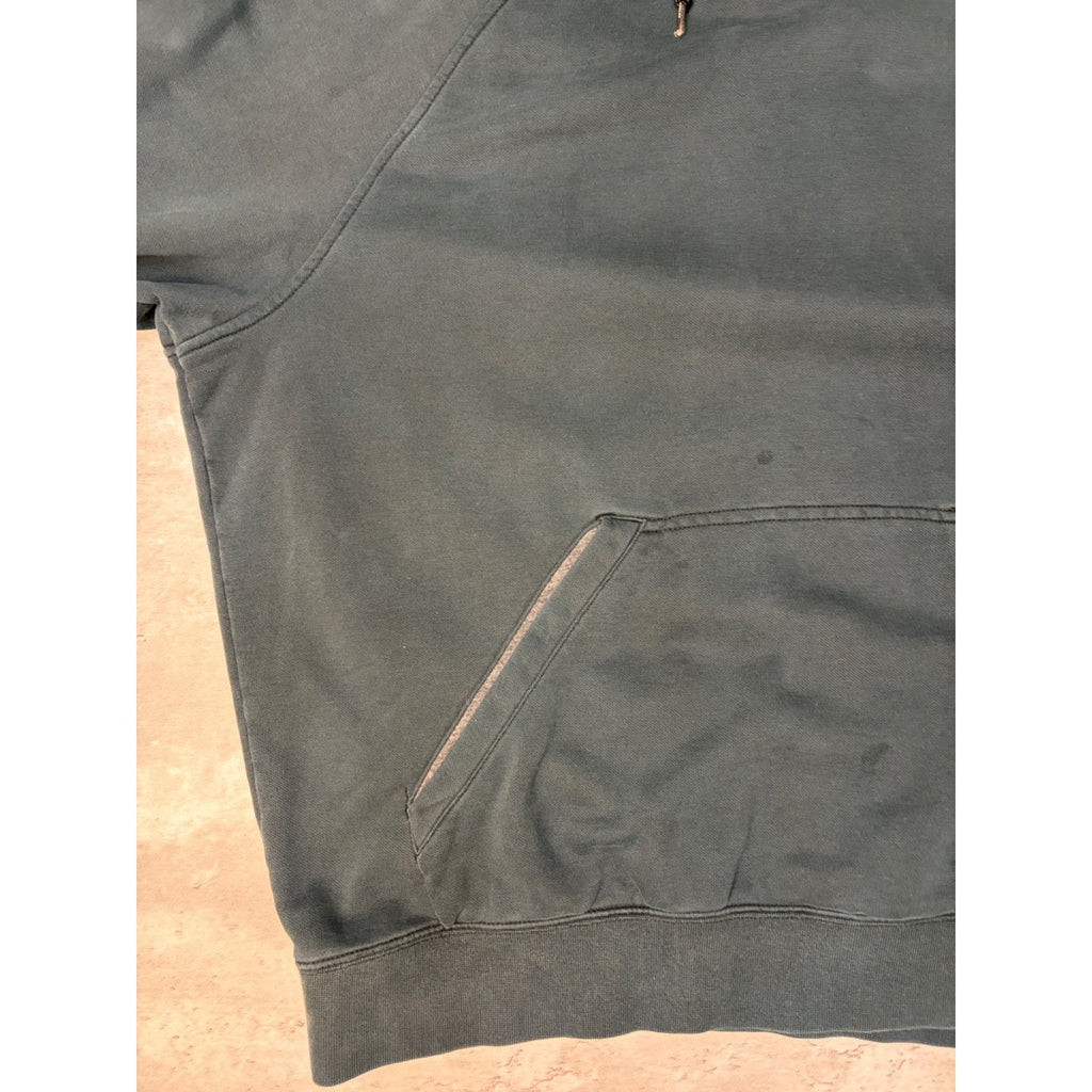 Vintage Nike Embroidered Mini Swoosh Black Hooded Sweatshirt Size Large