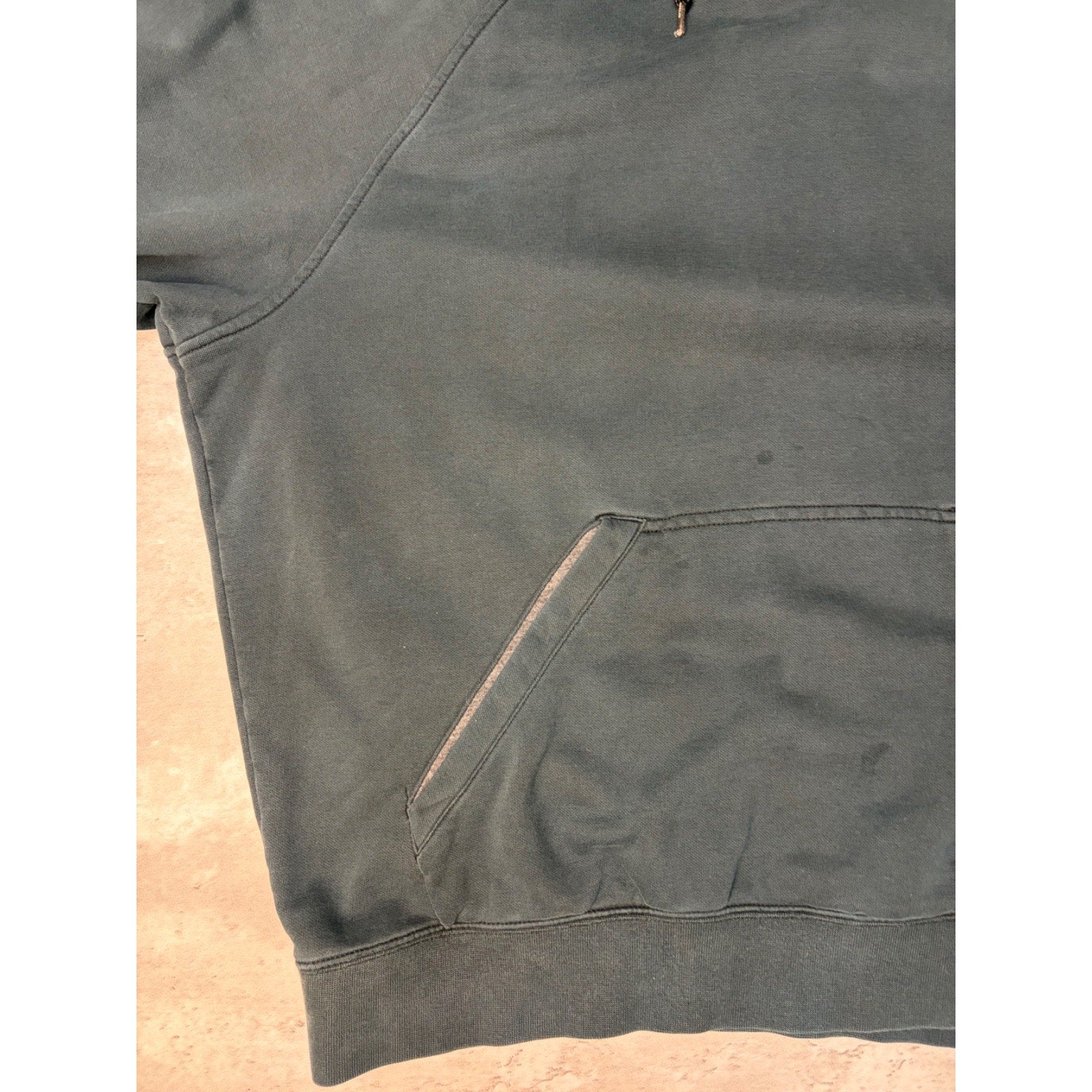 Vintage Nike Embroidered Mini Swoosh Black Hooded Sweatshirt Size Large