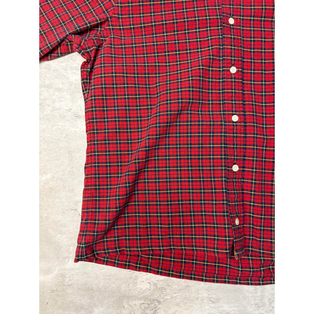Vintage Polo Ralph Lauren Embroidered Pony Cropped Button Up Shirt Size Small