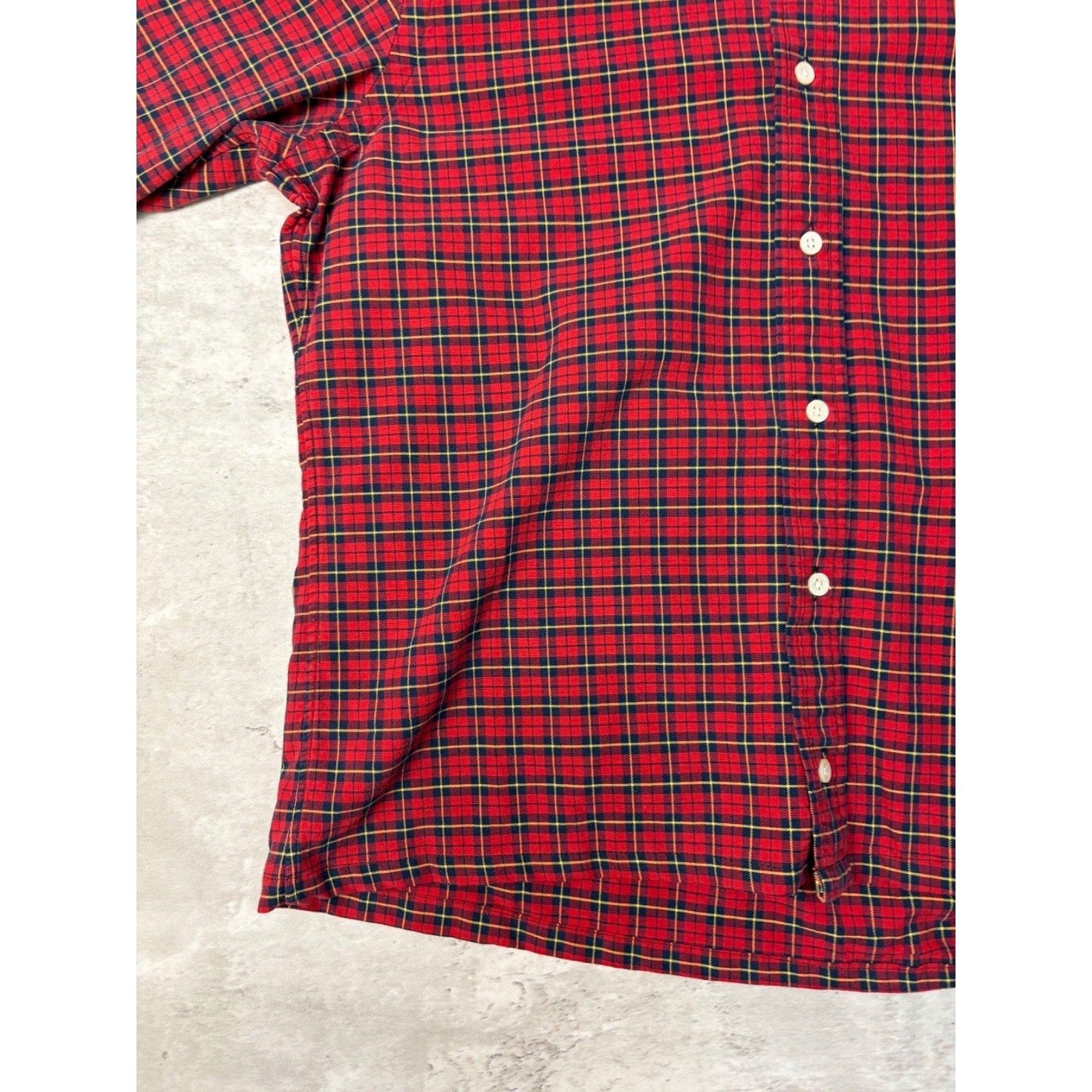 Vintage Polo Ralph Lauren Embroidered Pony Cropped Button Up Shirt Size Small