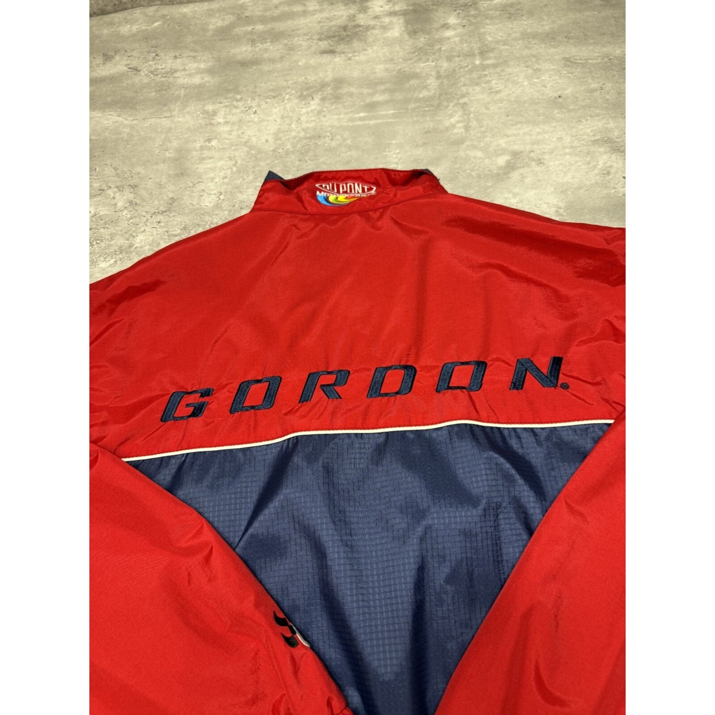 Vintage Jeff Gordon #24 Nascar Embroidered Full Zip Windbreaker Jacket Sz Medium